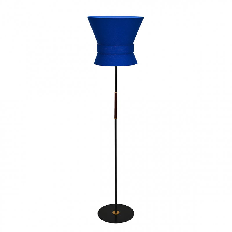 Bow Golvlampa Stor Svart/Midnattsblå