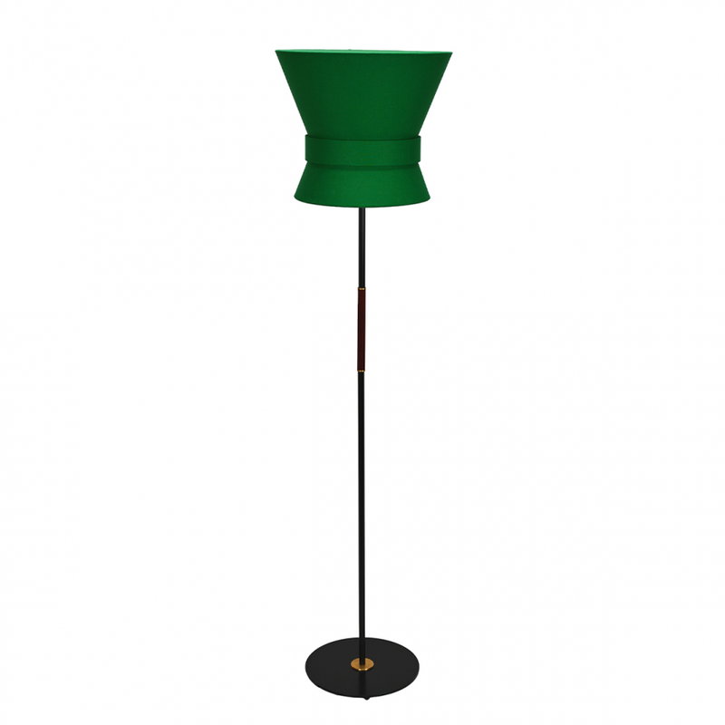 Bow Golvlampa Stor Svart/Smaragdgrön