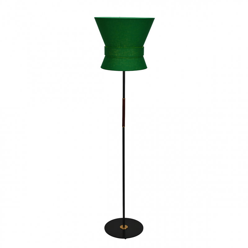 Bow Golvlampa Stor Svart/Smaragdgrön