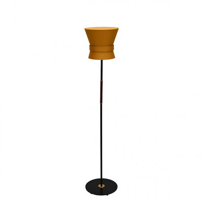 Bow Golvlampa Liten Svart/Gul Ockra