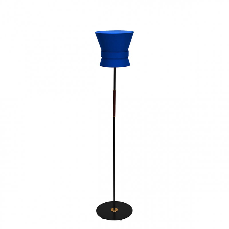 Bow Golvlampa Liten Svart/Midnattsblå