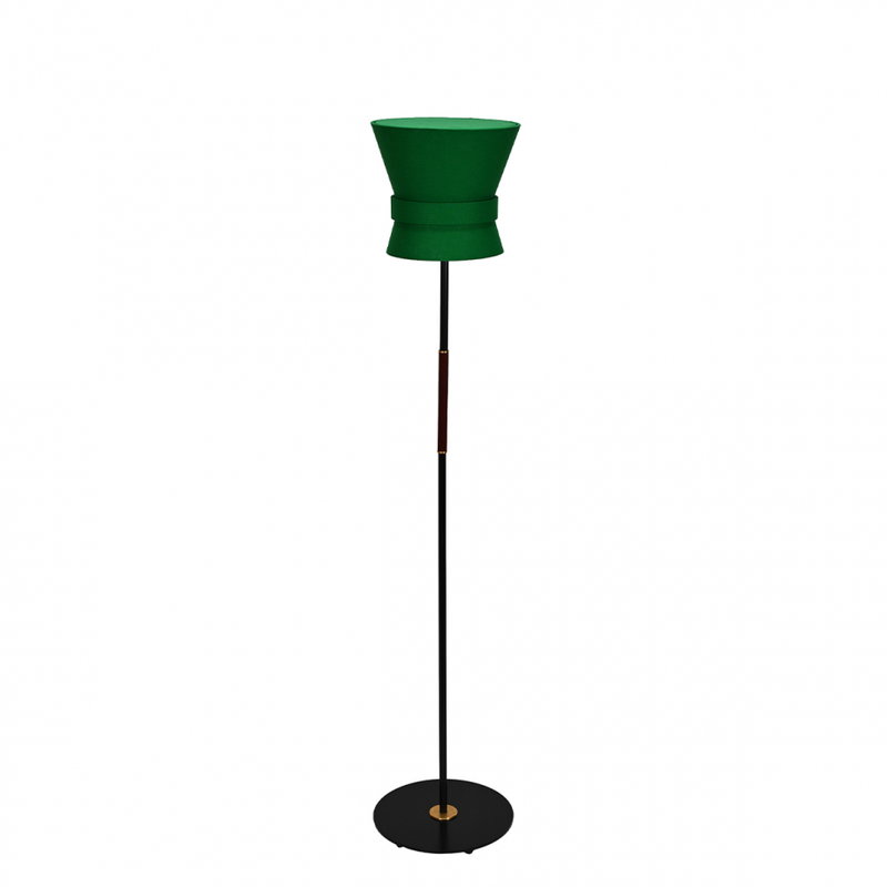 Bow Golvlampa Liten Svart/Smaragdgrön