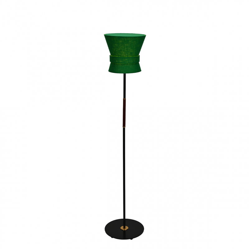 Bow Golvlampa Liten Svart/Smaragdgrön