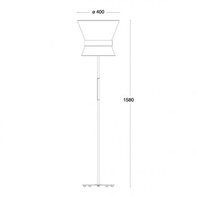 Bow Golvlampa Stor Ritning