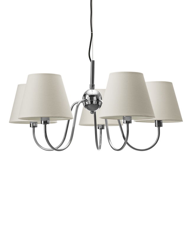 Lynx Taklampa D75 Krom/Vit