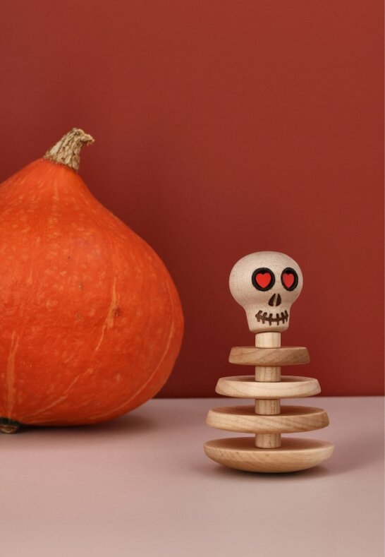 Skelett Trädekoration 9,5cm Lönn Skelett Trädekoration 9,5cm Lönn