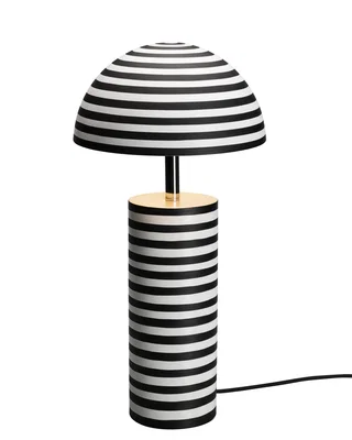 Stripe Bordslampa H50 Svart/Vit