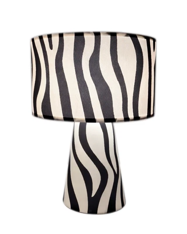 Zany Zebra Bordslampa H43 Svart/Vit