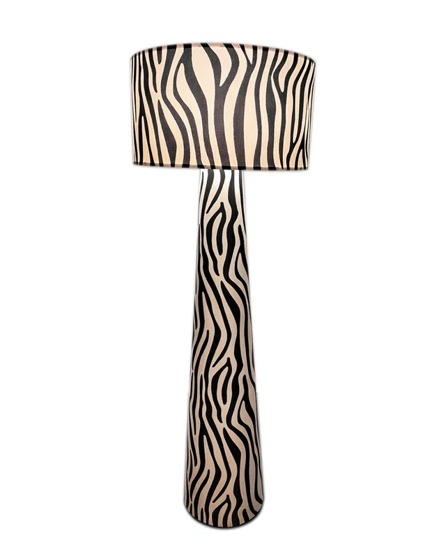 Zany Zebra Golvlampa H144 Svart/Vit