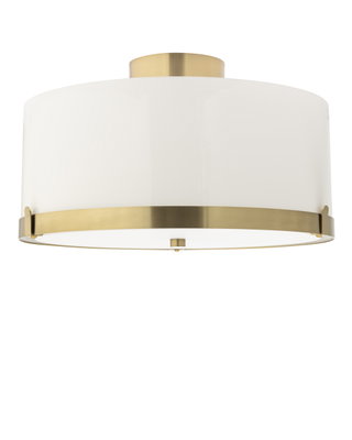 Marcel Plafond D40 Mässing/Vit
