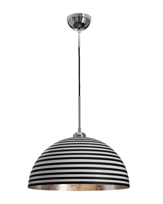 Stripe Taklampa D45 Svart/Vit
