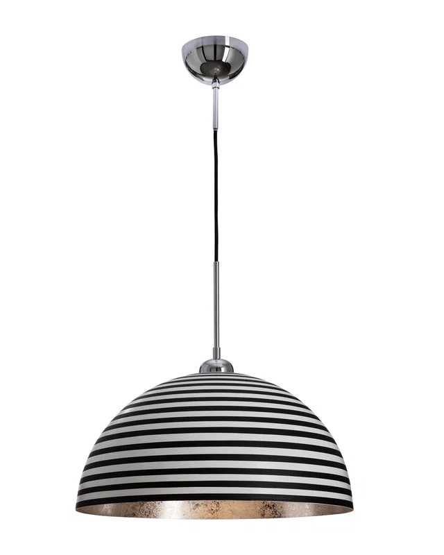 Stripe Taklampa D45 Svart/Vit