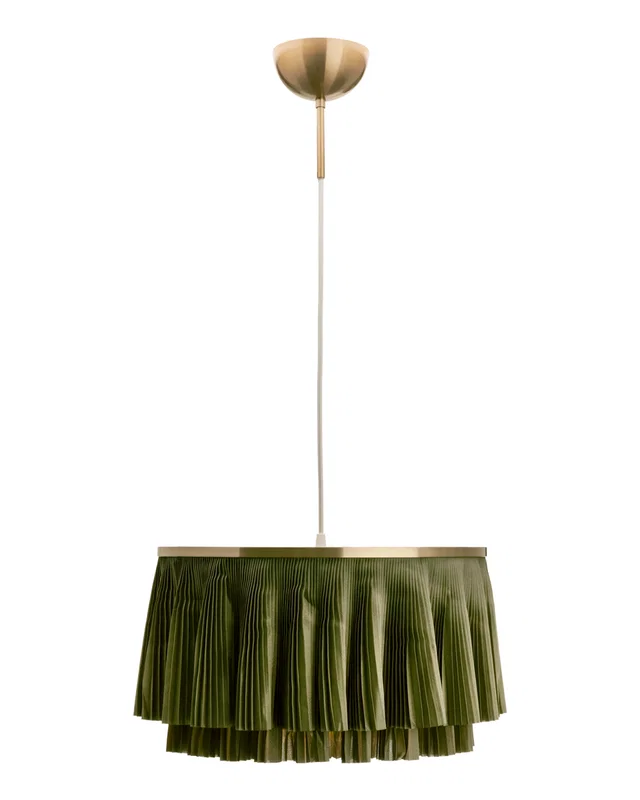 Ophelia Taklampa D40 Mässing/Grön