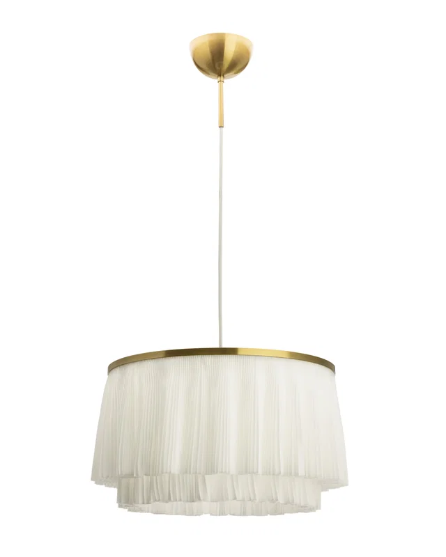 Ophelia Taklampa D40 Mässing/Vit