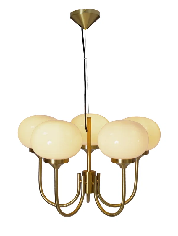 Elsy Taklampa H35 Mässing/Bärnsten