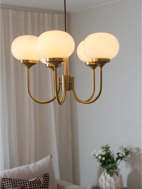 Elsy Taklampa H35 Mässing/Bärnsten