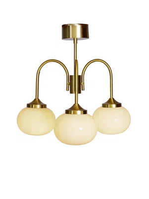 Elsy Plafond H50 Mässing/Bärnsten