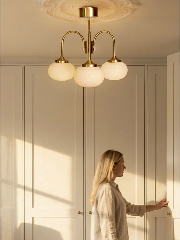 Elsy Plafond H50 Mässing/Bärnsten