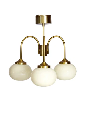 Elsy Plafond H50 Mässing/Bärnsten