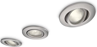 Recessed Spotlight 3-pack Matt Krom