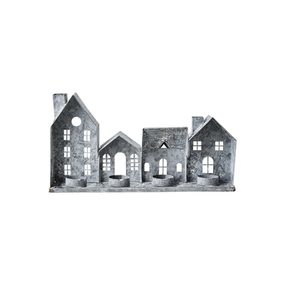 Fenix Ljuslykta Hus L37 Grå/Vit