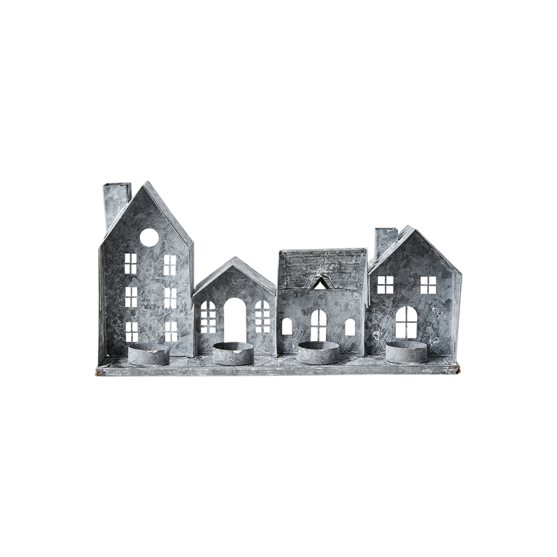 Fenix Ljuslykta Hus L37 Grå/Vit