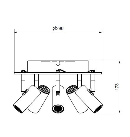 Cato LED Spotlight 5L Vit