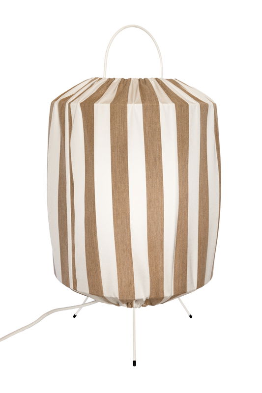 Capri golvlampa taupe/vit