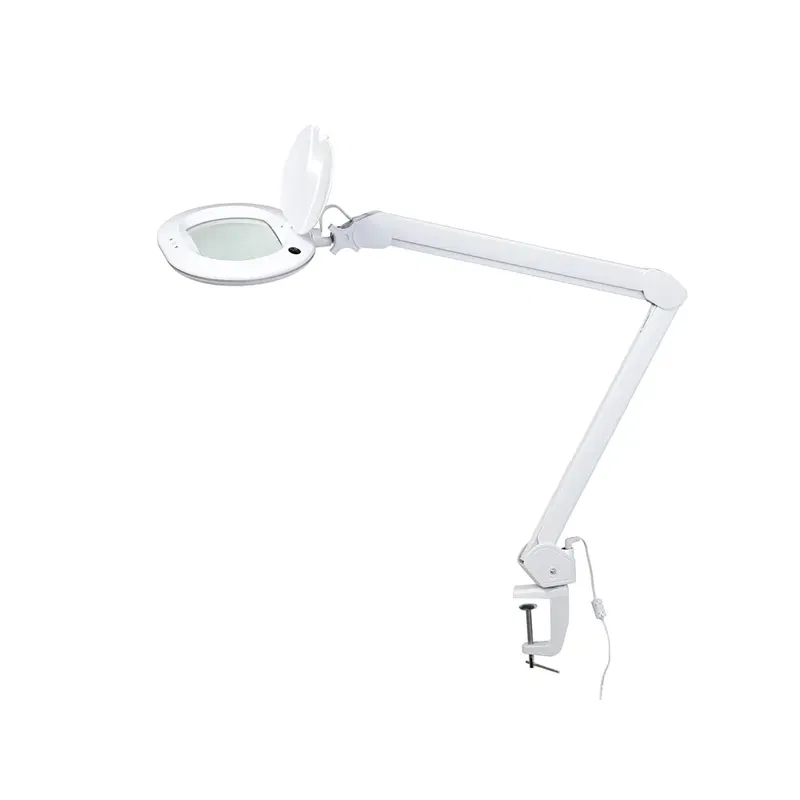 B877 Tibro Klämlampa m. Förstoringsglas 3 Dioptrier LED