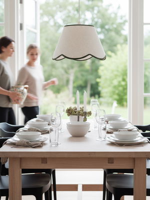 Nell Lampskärm 35cm Mossa med takupphänge