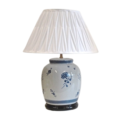 Kina Lampfot H37 Blå Nejlika