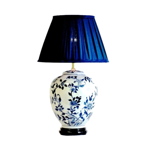 Kina Lampfot H36 Blå Ros