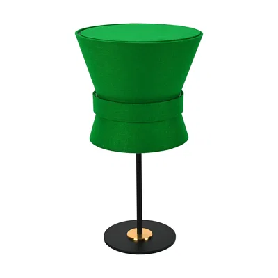 Bow Bordslampa H50 Svart/Smaragdgrön