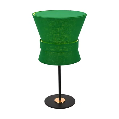 Bow Bordslampa H50 Svart/Smaragdgrön