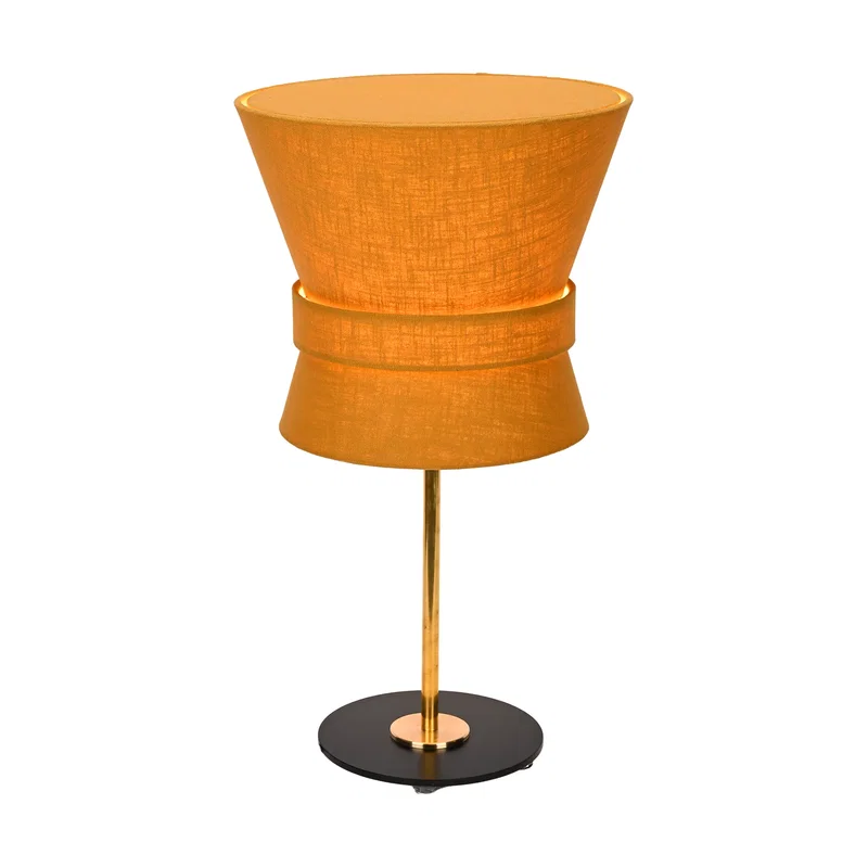 Bow Bordslampa H50 Rå Mässing/Gul Ockra