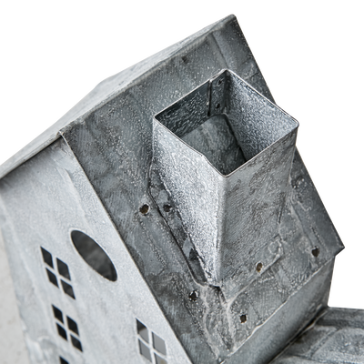 Fenix Ljuslykta Hus L37 Grå/Vit