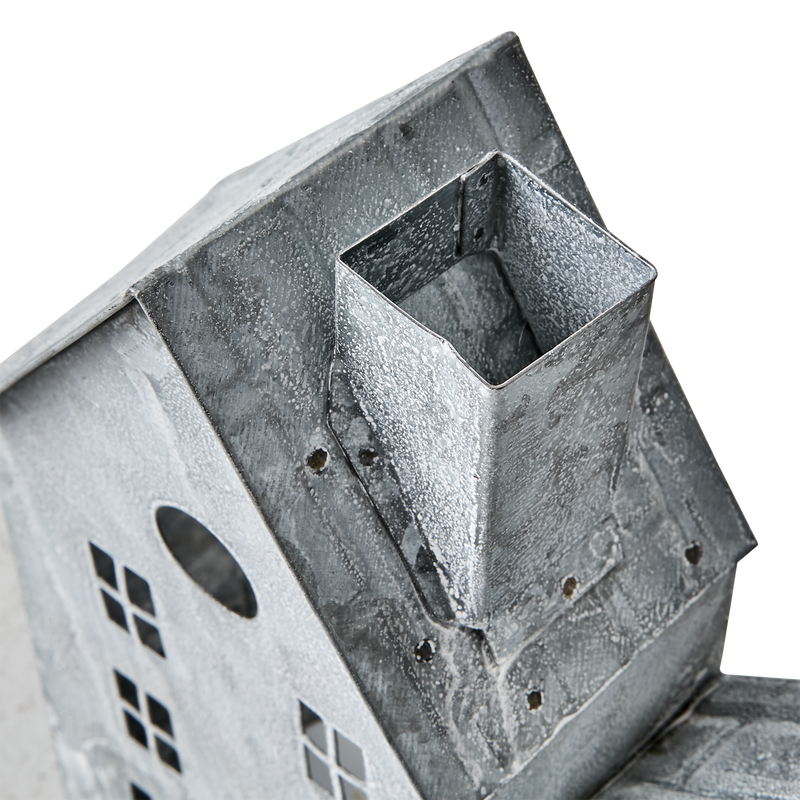 Fenix Ljuslykta Hus L37 Grå/Vit