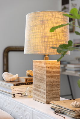 Zenith bordslampa 34 travertin beige
