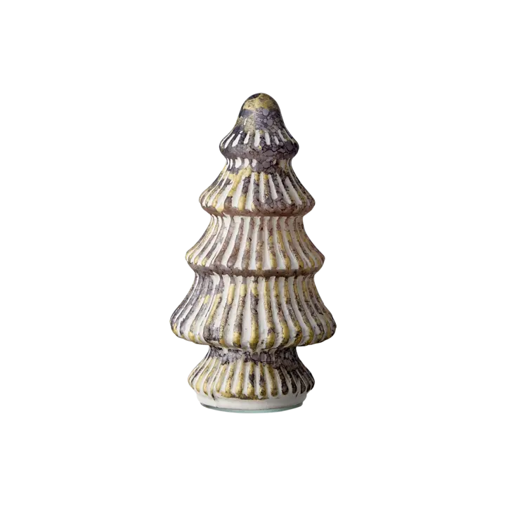 Ally Prydnadsgran M Glas Brun/Vit