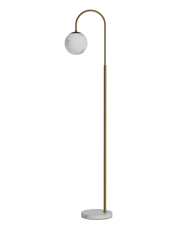 Bellagio Golvlampa 163cm Mässing/Vit