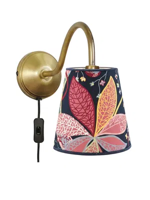 Ester Vägglampa Mässing/Blå