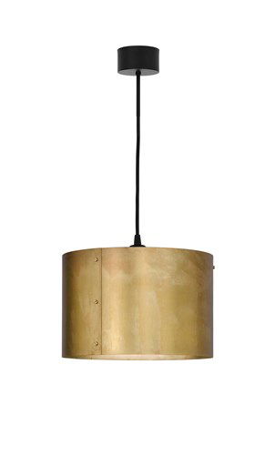 Svep Taklampa 28cm Rå Mässing