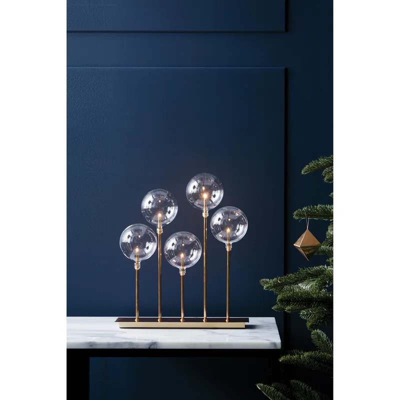 Mäster Ljusstake 5lj Guld