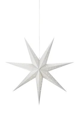 Blank Batteridriven Julstjärna 75cm Silver