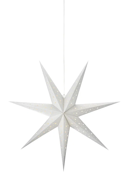 Blank Batteridriven Julstjärna 75cm Silver