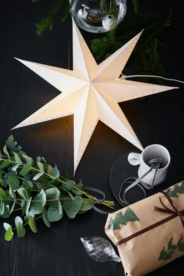Klassiska vita julstjärnor 60cm