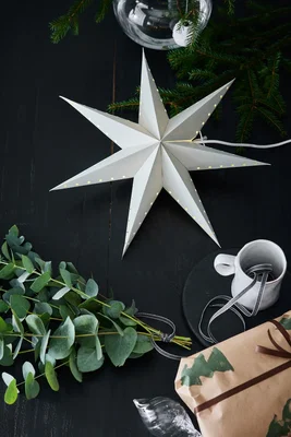 Klassiska Gråa Julstjärnor