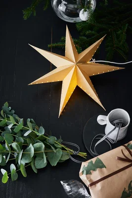 Guld Julstjärna - Billiga priser