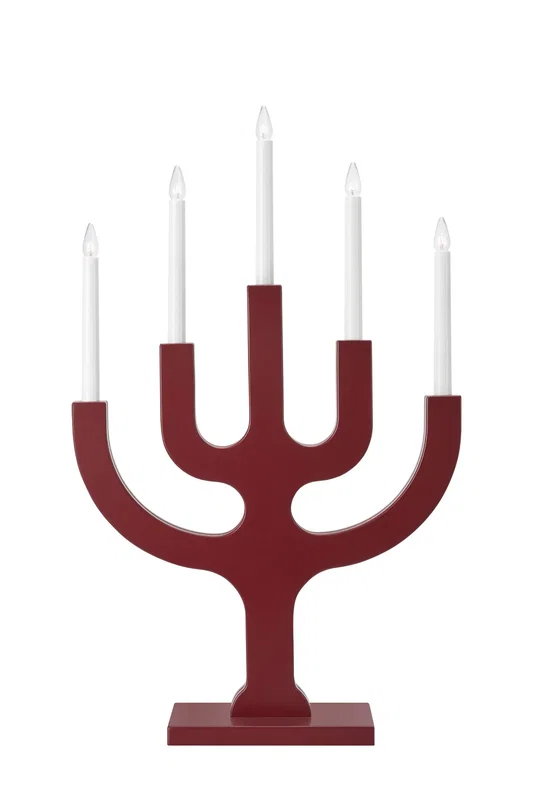 Sapin Adventsljusstake 5L Röd