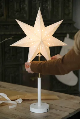 Sladdlös och portabel julstjärna